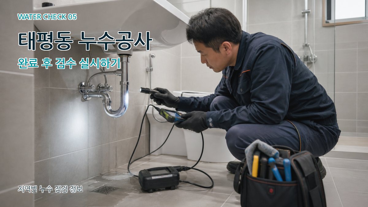 태평동 누수공사 누수탐지 이미지