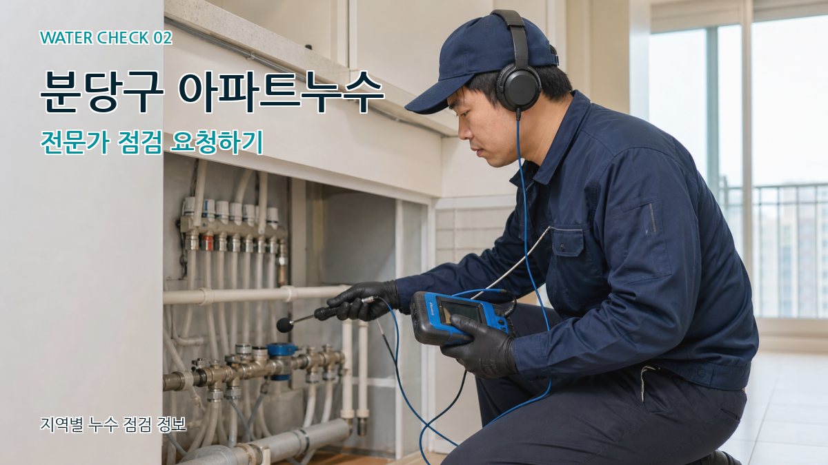 분당구 화장실누수 누수탐지 이미지
