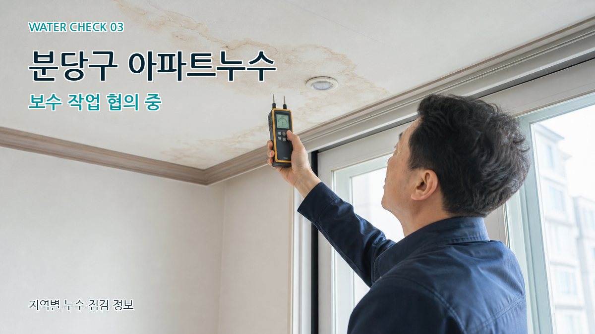 분당구 천장누수 누수탐지 이미지
