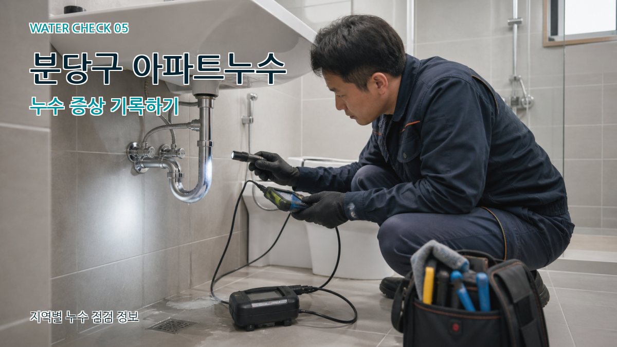 분당구 누수공사 누수탐지 이미지