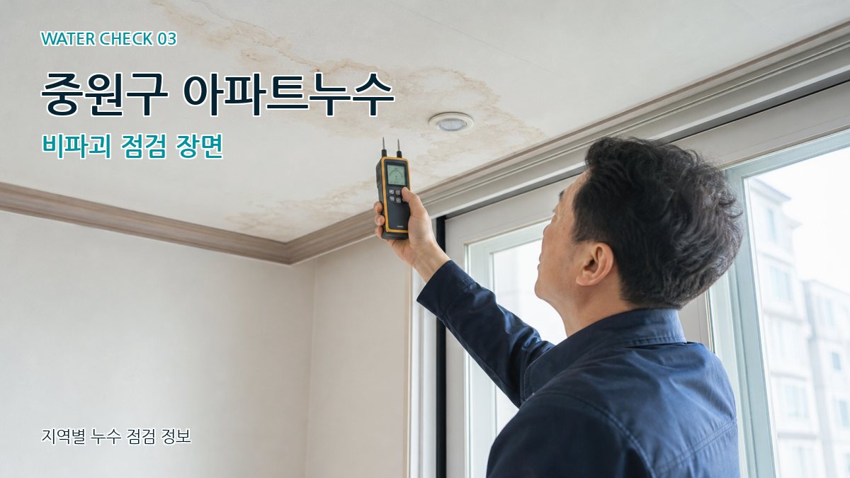 중원구 천장누수 누수탐지 이미지