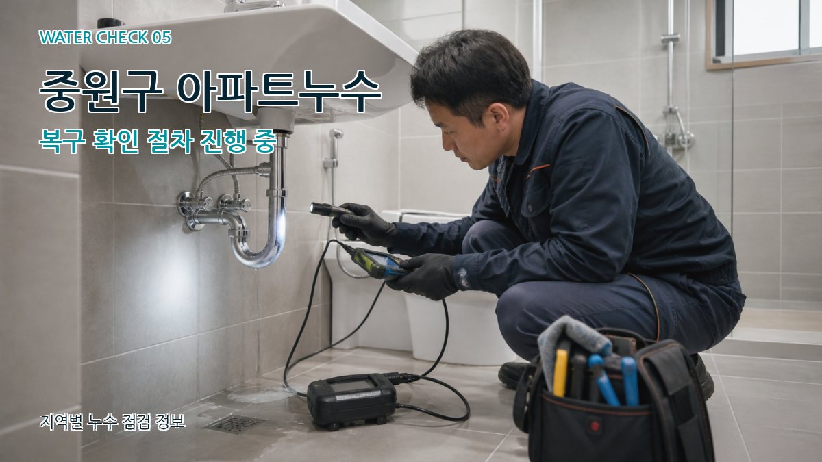 중원구 누수공사 누수탐지 이미지