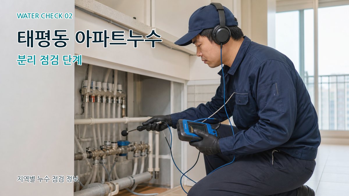태평동 화장실누수 누수탐지 이미지