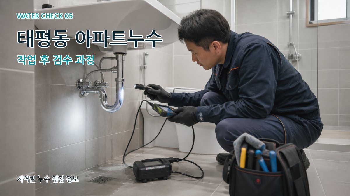태평동 누수공사 누수탐지 이미지