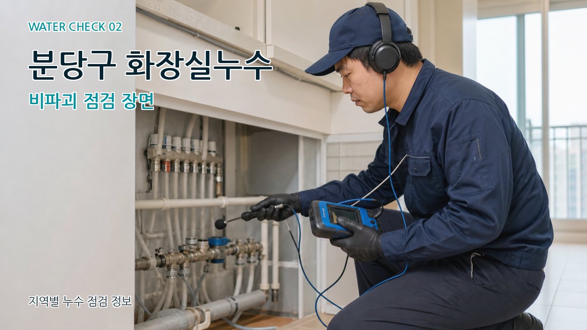 분당구 화장실누수 누수탐지 이미지