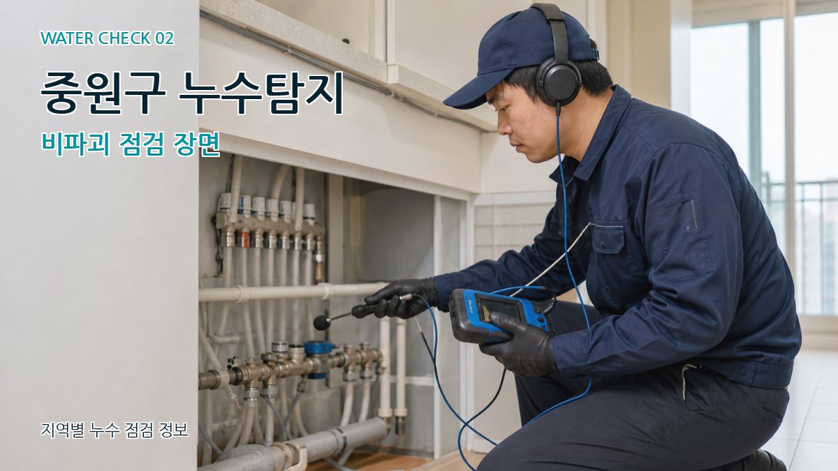 중원구 화장실누수 누수탐지 이미지