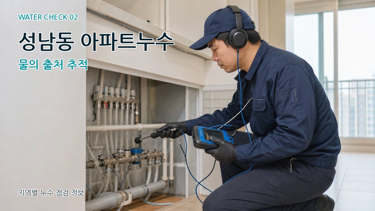 성남동 화장실누수 누수탐지 이미지