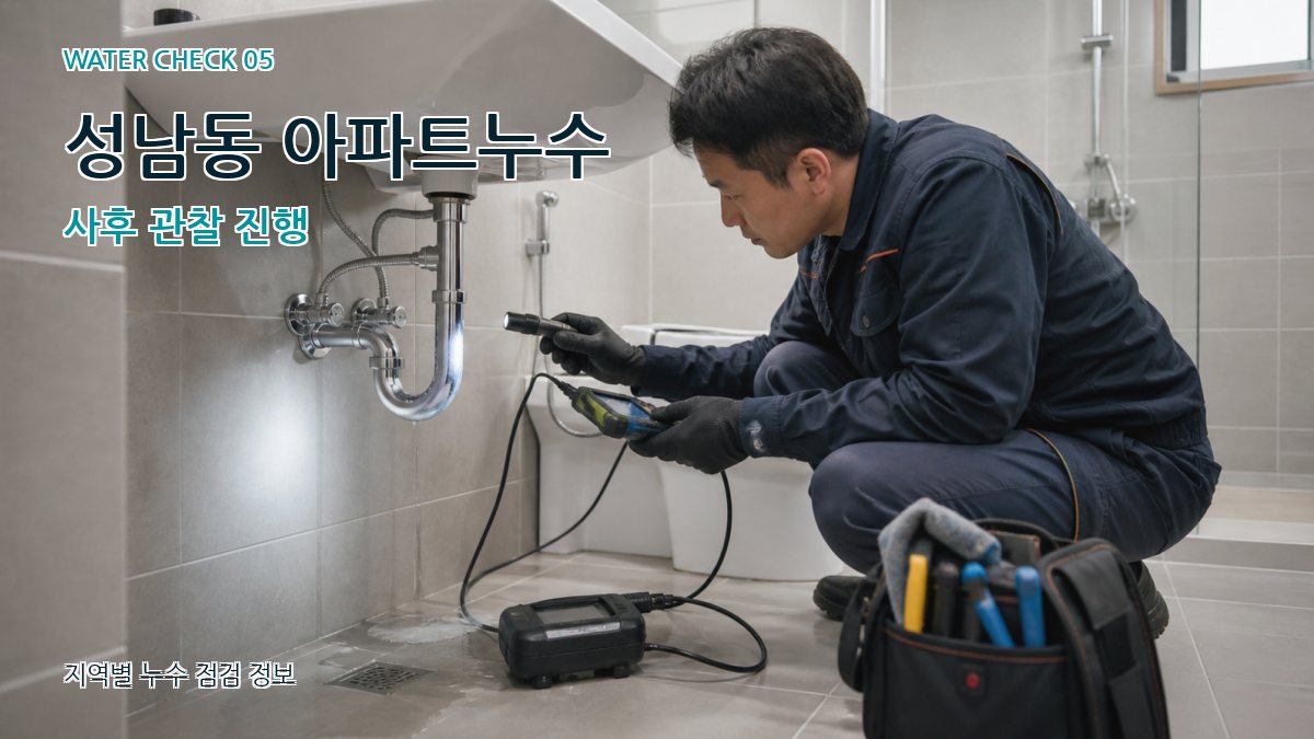 성남동 누수공사 누수탐지 이미지