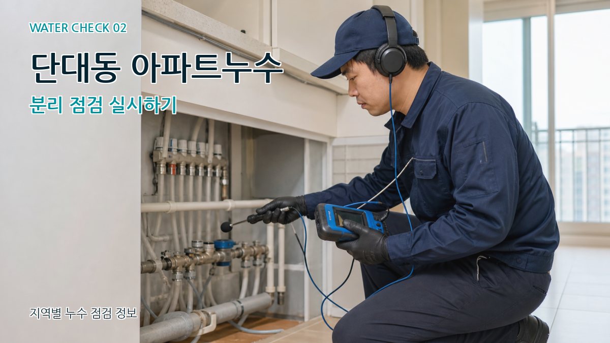 단대동 화장실누수 누수탐지 이미지