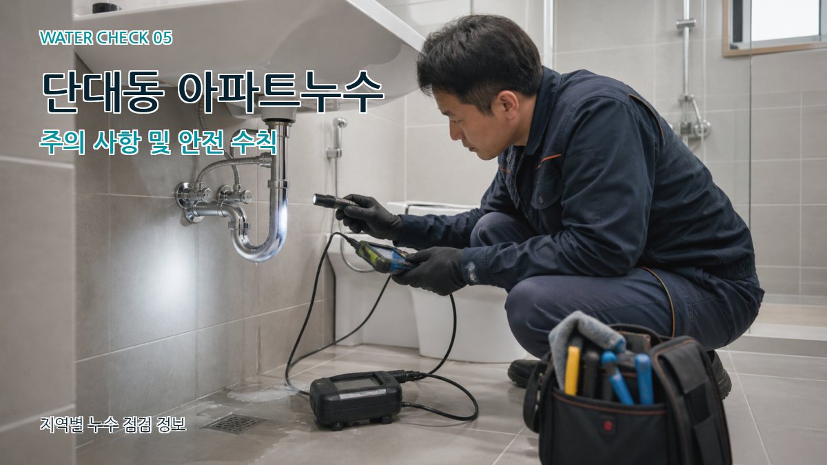 단대동 누수공사 누수탐지 이미지