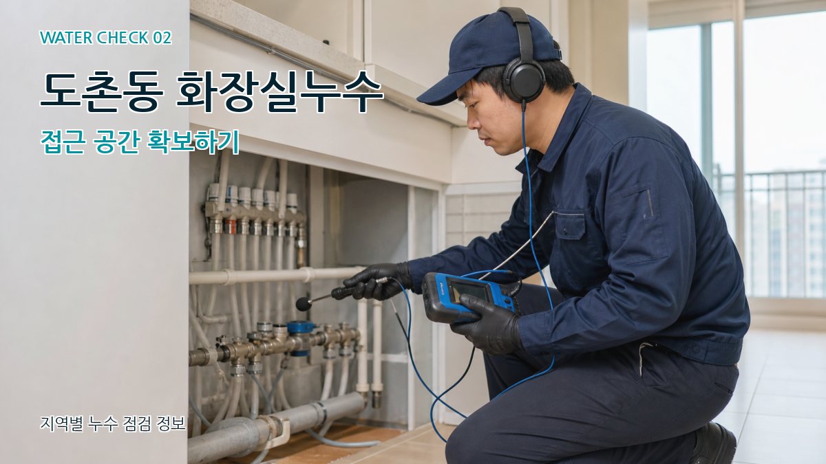 도촌동 화장실누수 누수탐지 이미지