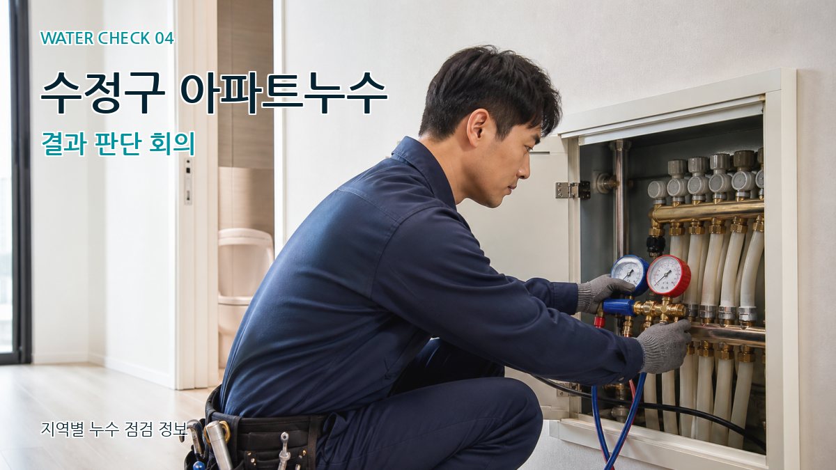 수정구 누수탐지 누수탐지 이미지