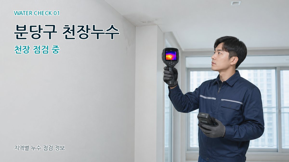 분당구 아파트누수 누수탐지 이미지