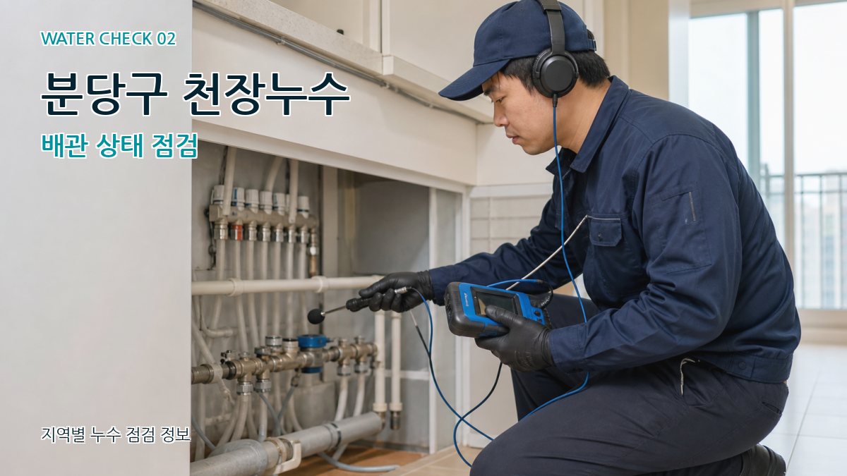 분당구 화장실누수 누수탐지 이미지