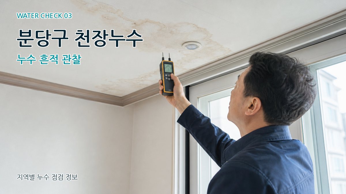 분당구 천장누수 누수탐지 이미지