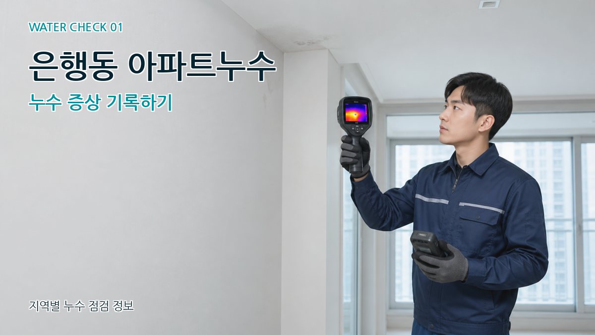은행동 아파트누수 누수탐지 이미지